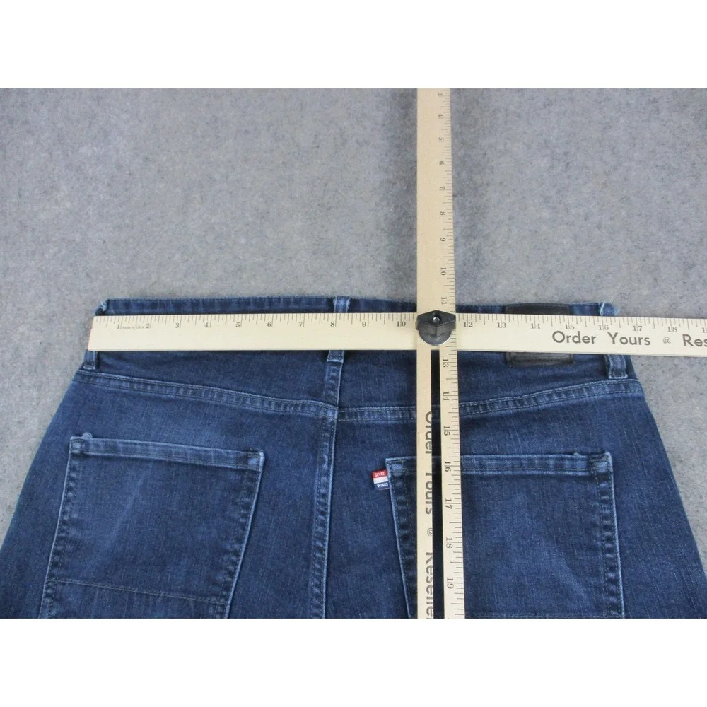 Red Bull Jeans Mens 33x32 Blue Slim Fit Straight Leg Stretch Denim Dark Wash